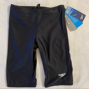 Speedo Jammer Pro LT Boys Race Swimsuit - Black